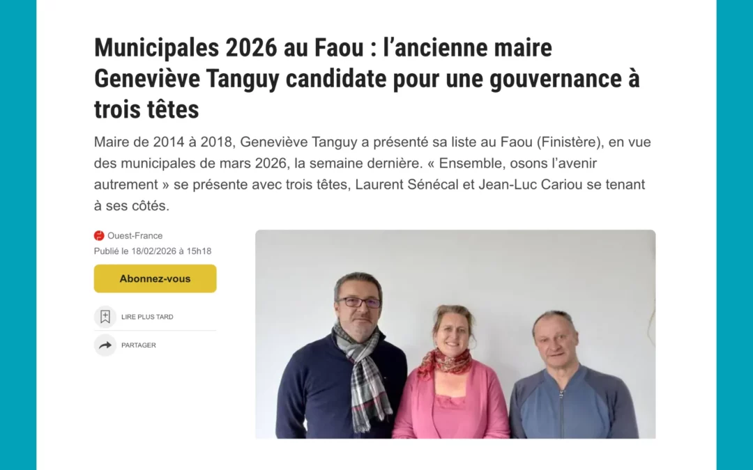 Parution Ouest France